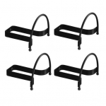Yousheng 2/4 tk Kauboi K&uuml;barahoidja K&uuml;barariidepuud Poolringikujuline Disain Seinale Paigaldatav Kauboi K&uuml;barariiul L&auml;&auml;ne K&uuml;bara V&auml;ljapanekuhoidja 2pcs