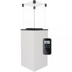 Terrassi gaasik&uuml;ttekeha Klaaspaneel Valge automaatne 8,2 kW must