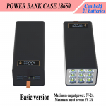 21 tk 18650 akukarp DIY Power Bank Case 18650 aku salvestuskarp PD QC3.0 USB 10W juhtmevaba kiirlaadimine Basic version