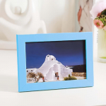 1 tk, boheemlaslik pildiraam, kerge luksus, high-end, puidust pildiraam, puidust laud, lauaplaadi ornament. sinine