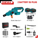 ONEVAN 3500W 200bar harjadeta elektriline k&otilde;rgsurvepesur autopesuri veep&uuml;stol Aia kastmist&ouml;&ouml;riist Makita 18V aku jaoks 2 Battery 928VF set