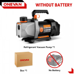 ONEVAN 1/2HP 7CFM k&uuml;lmutusagensi vaakumpump 1/4 &otilde;hu sisselaskeava K&uuml;lmutus auto kodumajapidamise kliimaseadmele Makita 18v akule sku006051
