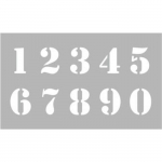 Pochoir 12 x 20 cm Chiffres - Graine cr&eacute;ative {couleur}