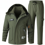 Meeste Winter Plus Velvet kolm-&uuml;hes jope paksendatud kombinesoonid tuule- ja veekindlad &otilde;ues m&auml;gironimisriided k&uuml;lmakindlad ja soojad t&ouml;&ouml;riistad S