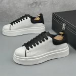 Meeste 2024 Klassikalised Suvised Slip-On Tennised: Hingavad, Moekad, K&otilde;rgust Lisavad, Paksude Taldadega Valged Kingad Size 43 must