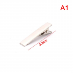 100 tk mustad juukseklambrid, &uuml;heharulised alligaatori juuksen&otilde;elaga t&uuml;hjad juukseklambrid 3.2cm h&otilde;be