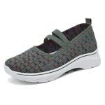 Suurused Naiste Lamedad Kingad 2024 Mood Elastne Rihm Kootud Kingad Naiste Mugavus Lamedad Kingad Naiste Vabaaja Mokassiinid Zapatos De Mujer 36 roheline