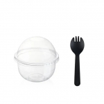 50 tk kaanega pudingitopsi plastkarbid j&auml;&auml;tise mousse magustoidu piknikupeo pakkimiseks magustoidutopsid kaanega
