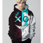 Naljakas naeratav 3D-prindiga Pusad Poiste Pullover Pikkade varrukatega Pusad Poiste Dressipluus Lastele Kevads&uuml;gis Laste Pusajupp &otilde;ues 130