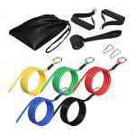Resistance Bands with Foam Handles Yoga Stackable up to 130 lb Chest Expansion Pull Ropes Stretching