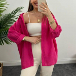 S&uuml;gismoodne naiste s&auml;rk Kevadine kontori naiste avar &uuml;herealine kardigan pikkade varrukatega s&auml;rk Elegantne Blusas 30071 L