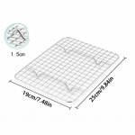 Roostevabast terasest BBQ leivakoogi jahutusrest tilguti kuivrest jahutusrest k&uuml;psetuspann Kodused k&uuml;psetust&ouml;&ouml;riistad K&ouml;&ouml;gitarvikud M