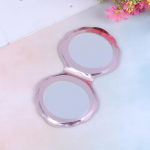 Sea Shell Shape Compact Cosmetic Mirror Pu-nahast kahepoolne meigiluup h&otilde;be