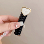 Y2k Heart Design hobusesaba Elastsed juuksepaelad Kummist juukselipsud Kimp Scrunchid Telefon Traat Juuste Aksessuaarid Naiste peapael