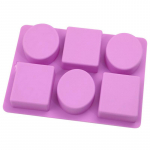 6 &otilde;&otilde;nsust ruudukujulised ovaalsed lehed K&auml;sitsi valmistatud seebivorm koogivorm k&uuml;&uuml;nlavorm 1pcs