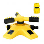 Automaatne aiavihmuti 360-kraadi p&ouml;&ouml;rlev veepihusti 3-haruline reguleeritav vihmuti aiavooliku kinnitus hoovi muru kastmiseks B