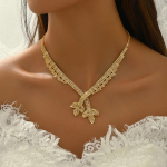 5 tk naiste trendikas k&uuml;&uuml;niskett lootose kaelakee k&otilde;rvar&otilde;ngad k&auml;ev&otilde;ru s&otilde;rmus ehete komplekt pulmapidu pidulikuks puhkuseks