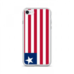 Coque iPhone &ndash; mitmev&auml;rviline &ndash; Drapeau Libeeria &ndash; Supp &ndash; Silikoon &ndash; &Uuml;hilduv iPhone 6S Plus
