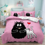 Barbapapa multikas tekikott Anime 3D-tr&uuml;kiga Armas laste magamistoakomplekt Pol&uuml;ester T&auml;iskasvanu kingitus 2/3 tk Voodipesu AU Double(180x210cm)