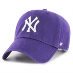 Casquette r&eacute;glable - 47 Brand - NY Yankees - Violet - 100% coton - Style d&eacute;contract&eacute;