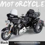 1:9 Harley Davidson TRI GLIDE ULTRA Luksuslik Kolmerattaline Sulamist Valatud Mudel Mootorratas Heli ja Valgus Puhkusekingitused Poisis&otilde;brale must