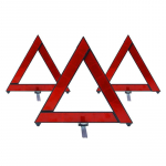 Auto statiiv kokkupandud stoppm&auml;rgi helkur Auto h&auml;daolukorra rikke hoiatuskolmnurk punane helkuroht