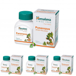Himalaya Punarnava Tabletid Pakk 4 tk, iga&uuml;ks 60 tk | Ayurveda Tervise Lisand Igap&auml;evaseks Tasakaaluks ja Keha Uuenduse Toetuseks