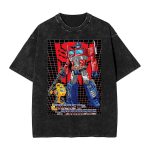 Vintage pestud T-s&auml;rk Transformersed Autobotid L&otilde;dvad T-s&auml;rgid Jaapani Manga Moodne T-s&auml;rk meestele Rannatr&uuml;kiga &Uuml;laosad M