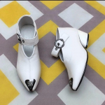 2024. aasta moodsed naiste saapad, vabaaja nahast disaineri V-kujuline naine, terava ninaga kummist pahkluusaapad, mustad punased, Zapatos Mujer CN 34 (foot 22cm)