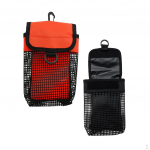 2Pcs Mesh gear pouch for Scuba Diving Dive Finger Reel, SMB safety sign Buoy