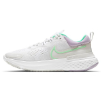 Nike React Miler 2 Platinum Tint Green Glow Naiste tossud Hall Valge CW7136-002 36