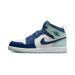 Air Jordan 1 Mid PS Sinine M&uuml;ndiroheline Laste tossud Mystic-Navy Valge M&uuml;ndiroheline-Foam 640734-413 35