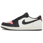 Paris Saint-Germain x Air Jordan 1 Retro Low OG Sail Pink Oxford Unisex tossud Punane Off-Noir Infrared-23 HF8828-100 44