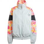Adidas Stella McCartney Spordijakk Retro Sport Lahtine L&otilde;ige Kahepoolne T&otilde;mblukk T&auml;ispikk T&otilde;mblukk Krae Jakk Naiste Jakid H&otilde;bedane IX1703 S