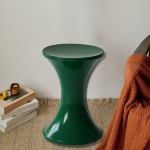 Liivakellakujuline hoiustamisega jalatoe taburet 17,3x12,2 tolli Lihtne disain Loov vannituppa Tugev ots roheline