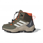 Adidas Terrex AX4R Mid Matkamine Mugav Mitmek&uuml;lgne Libisemiskindel Vastupidav Keskmise s&auml;&auml;rega V&auml;lisjalan&otilde;ud Laste Matkasaapad Roheline Valge Oranž JI0921 32