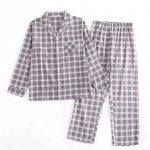 Ruuduline disain mitmev&auml;rviline soe puuvillane flanell pikkade varrukatega p&uuml;ksid pidžaamad meestele s&uuml;gis ja talv koduriietus magamisriiete komplektid L