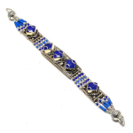 Natural Lapis Lazuli Gemstone Handmade Bracelet 7-8 n1f16