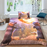3D Prinditud J&auml;&auml;aja Voodipesukomplekt, Tekikott, Padi, Voodipesukomplekt, King, Queen, Twin Suurus, Poistele, T&uuml;drukutele, T&auml;iskasvanutele 140x210cm 2pcs