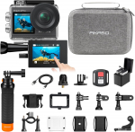 AKASO Brave 4 Pro Action 4K 20MP Kahev&auml;rviline 40M Veekindel Kaamera koos Pildiv&auml;ljundi V&auml;lise HDMI-ga 5x Ujuv ja Salvestuskarbi Kaameraga, Resolutsioon,