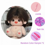 Originaalne 20 cm puuvillane nukk beež juuste printsess Cospslay kleit t&auml;idisega figuuriga m&auml;nguasjad 8 tolli tavaliste beebiplusside kollektsiooni kingitused