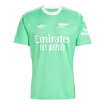 Adidas Originals Arsenal 25/26 Hooaja triibuline l&uuml;hikeste varrukatega jalgpallis&auml;rk Meeste S&auml;rgid JI9560 XL