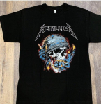 Metallica must rokkb&auml;ndi t-s&auml;rk unisex punk L