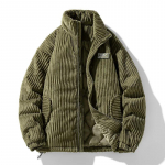 Talvine Sametparka Jakk Meestele Puuvillase Polsterdusega Parkad S&uuml;gisene Puhvjakk Meestele Vintage Korea Mees P&uuml;stkrae Tuulejope Mantel 2XL must