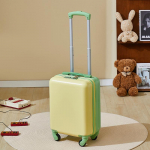 2025 Kerge 16-tolline laste rataskohver kombinatsioonlukuga ja universaalsete ratastega 16-inch Children's Trolley Case