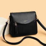 Nii&scaron;idisainiga v&auml;ike ruudukujuline kott, Moodne &uuml;hekott keskealistele emadele ja Vabaaja crossbody kott must