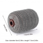 Elektriline grillipuhastaja Roostevabast terasest Juhtmeta Elektriline grillipuhastus harja Laetav LED-valgustiga Barbecue puhastaja