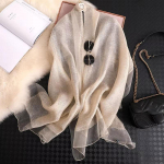 Naiste Siidist Sall Naiste &Uuml;hev&auml;rviline Foulard Femme Pashmina Sallid Ja &Uuml;leskeeratud Suur Suurus Sallid Rannar&auml;tik Bandana Muslimi Hijab