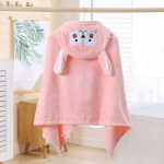 FASHION laste vannir&auml;tik Kapuutsiga Cape Cloak Imav beebi kapuutsiga hommikumantel Cartoon Baby Coral Fliisist vannir&auml;tik lastele 70-140CM