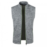 Meeste Mood &Uuml;hev&auml;rviline Slim Fit Varrukateta Jakk Lukuga Tanktopid Kampsun Kudumid Vabaaja K&otilde;igega Sobiv Mantel XXXL helehall v&auml;rv